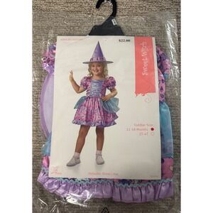 Sweet Witch Costume‎ Toddler Dress Hat Halloween Cosplay Party Outfit 12-18M NWT